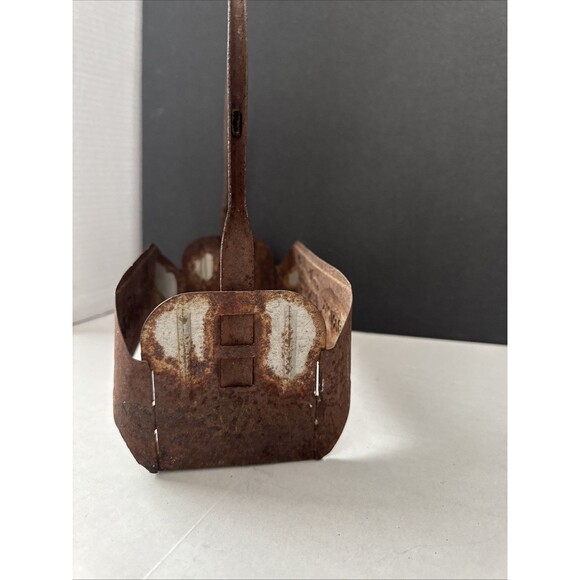 Vintage Pepsi Cola Metal Bottle Carrier Old Collectible Weathered Memorabilia - Picture 6 of 12